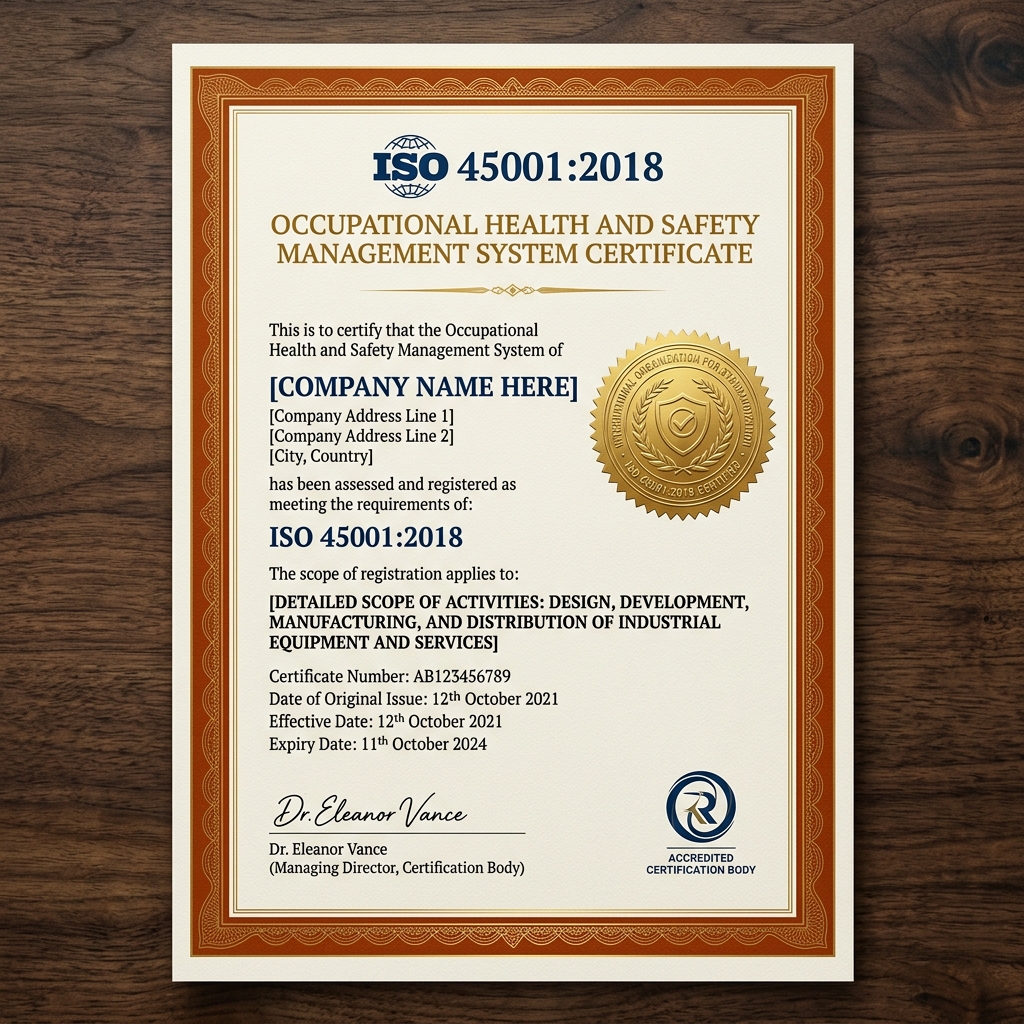 ISO 45001:2018 İş Sağlığı ve Güvenliği