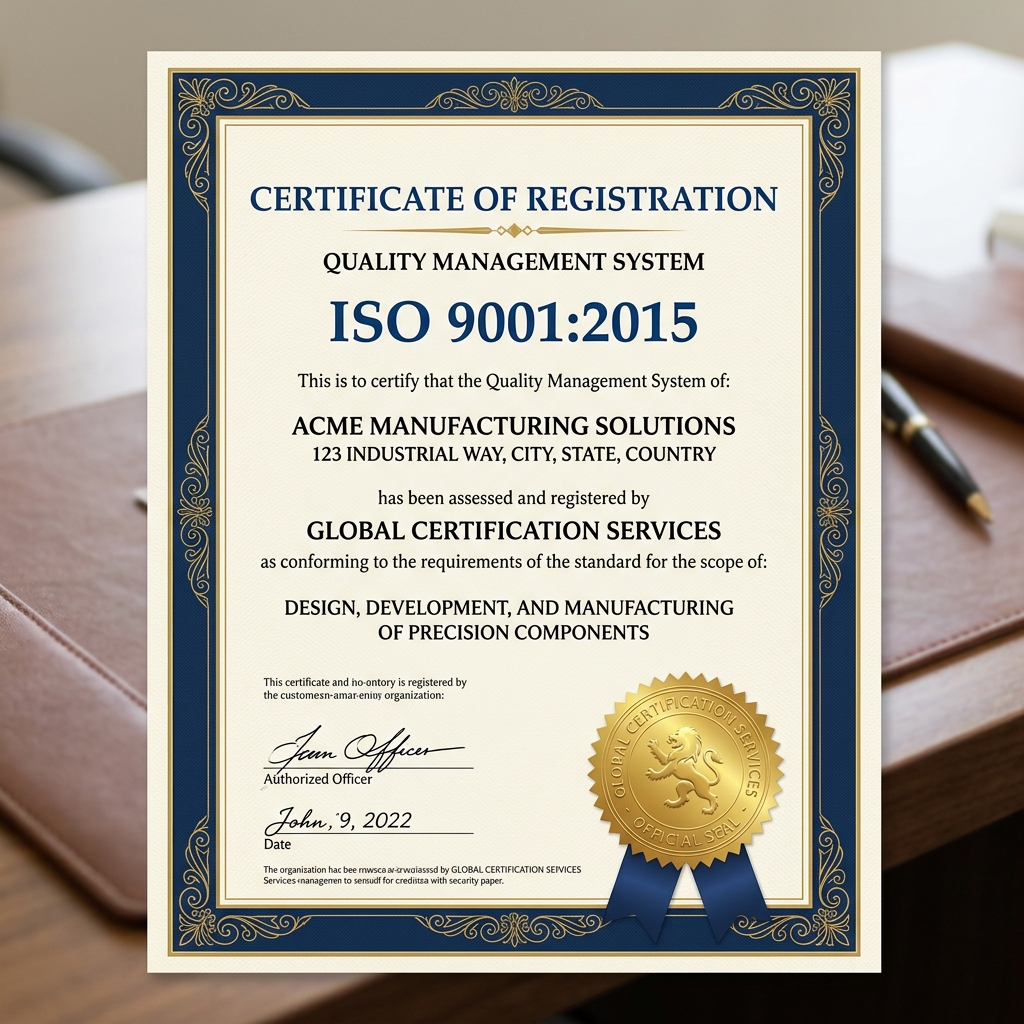 ISO 9001:2015 Kalite Yönetim Sistemi